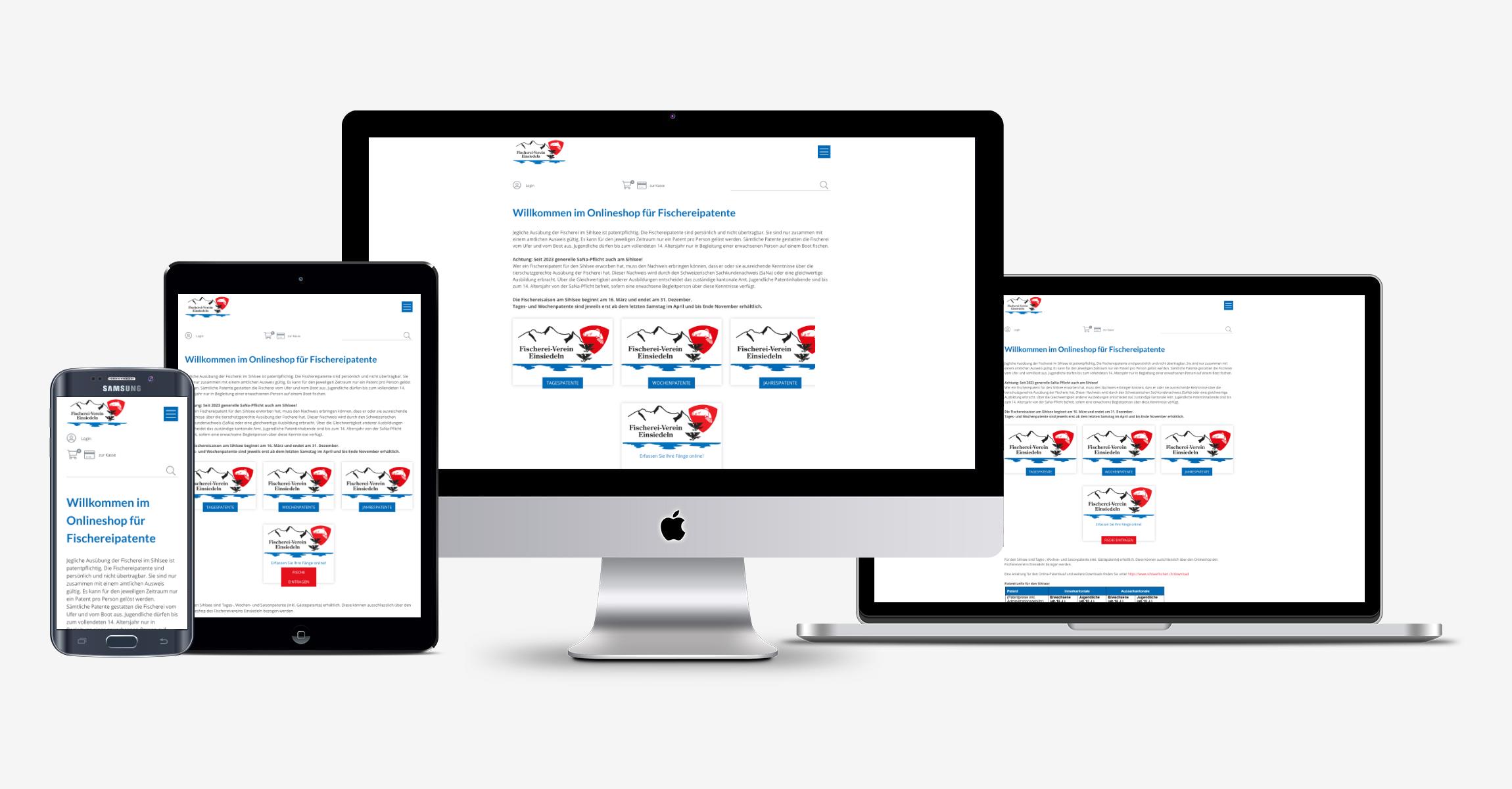 Website shop.sihlseefischen.ch